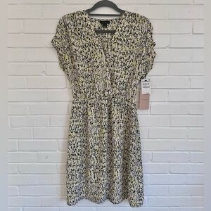 Halogen Black Pink Paint Texture Dress from Nordstrom, SZ S NWT